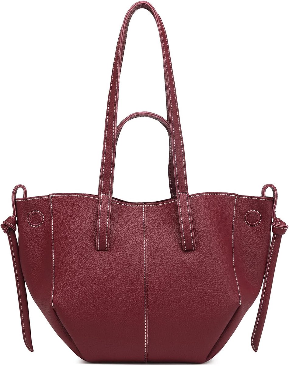 Dames shopper tas schoudertas PU lederen handtas - ShopVlot