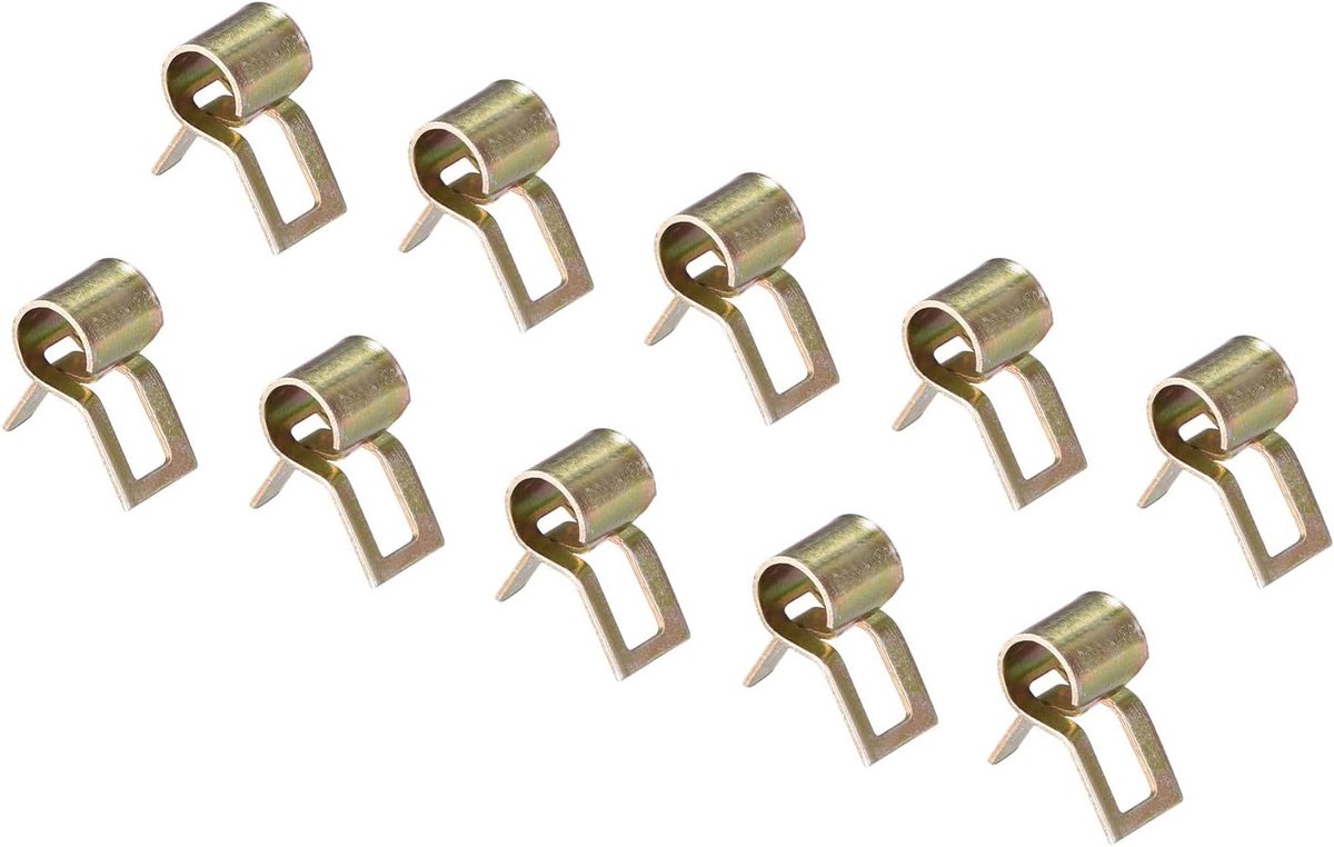 DMiotech 50pcs 5mm Spring Tire Fuel Tube Clamps Silicone Vacuum Tube Clamp Closure Spring Clamps - ShopVlot