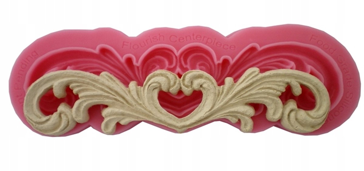 Siliconen mal voor decoratieve gietvormen - Randpatroon, 5.5x16.7cm