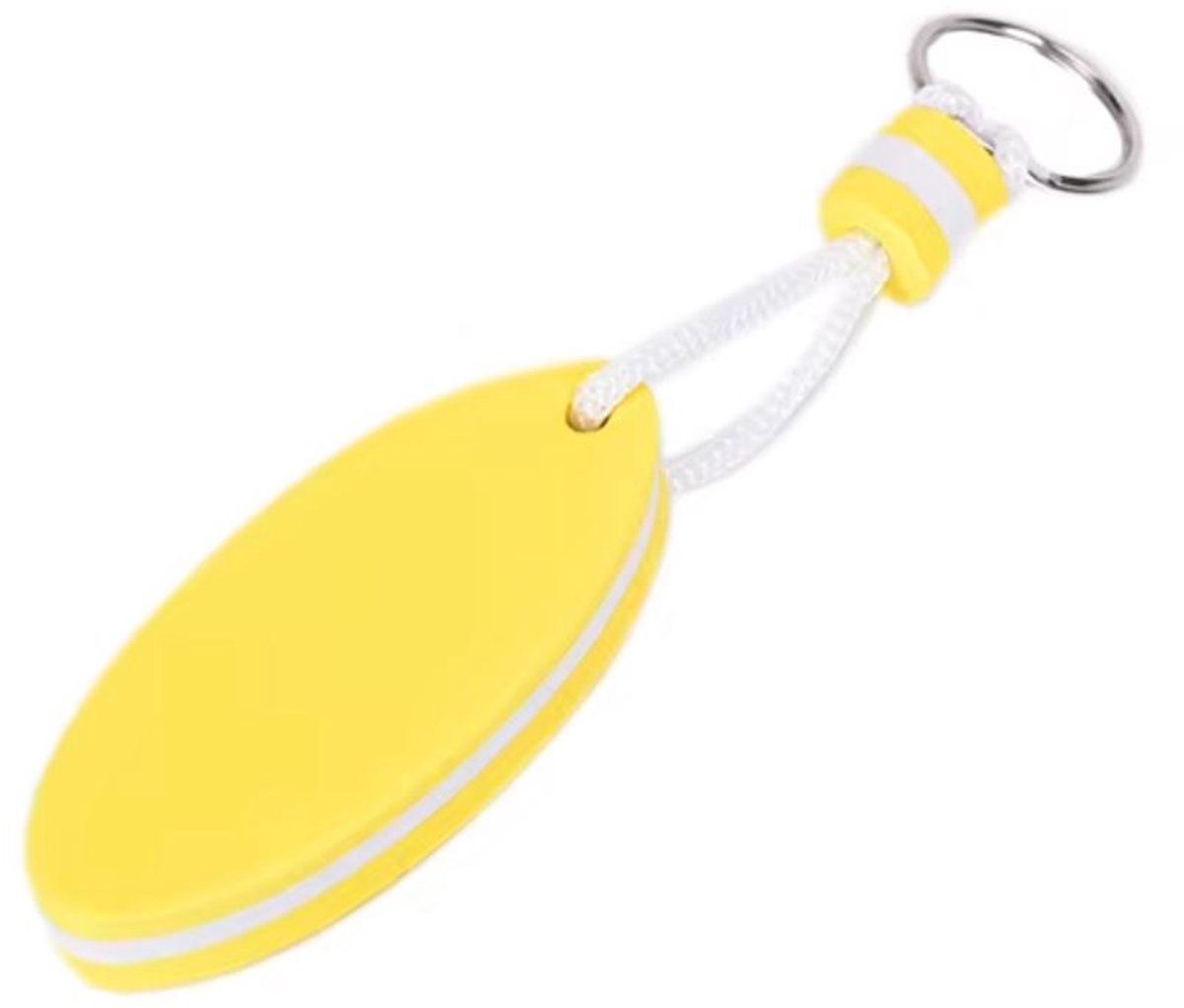 Drijvende sleutelhanger - Sleutelhanger die blijft drijven - Boot hanger- Watersport hanger - Floating keychain - Water sleutelhanger - Geel - EVA foam - Jonyx