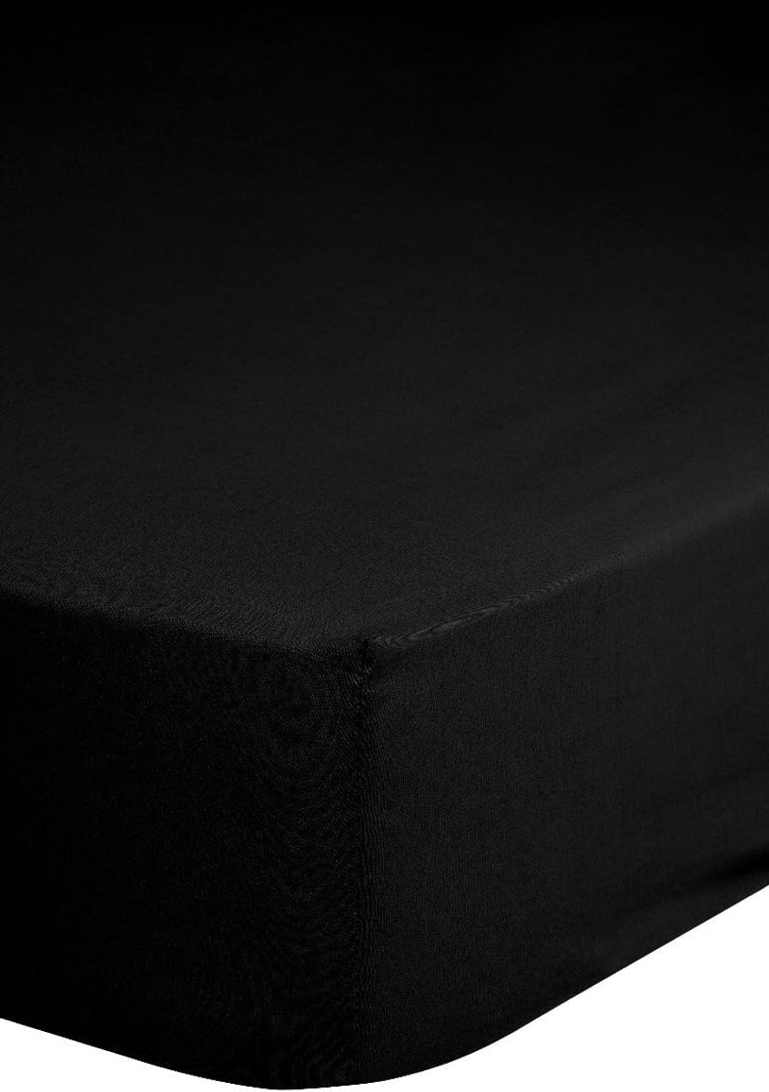 Good Morning Hoeslaken Katoen Renforcé 30cm Hoekhoogte - black 160x200cm - ShopVlot