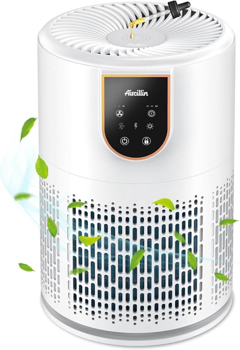 Luchtreiniger - Wit - Voor Ruimtes tot 50 m² - 5-in-1 HEPA Filter - Voor Thuisgebruik