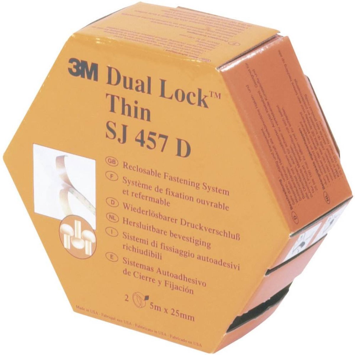 3M, Dual Lock SJ457D, removable attachment system - for flat attachment, so only half as thick as standard Dual Lock - ShopVlot