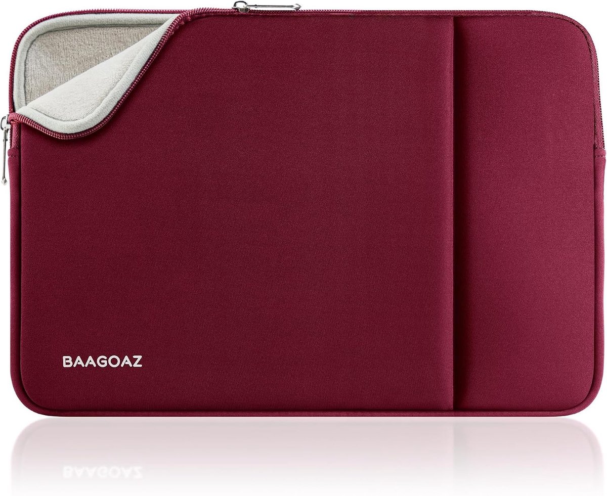 Laptophoes 15,3 inch - Rood - Geschikt voor 15,3 en 15,4 inch MacBook - Polyester met Schuimvulling - Bescherming voor Laptop