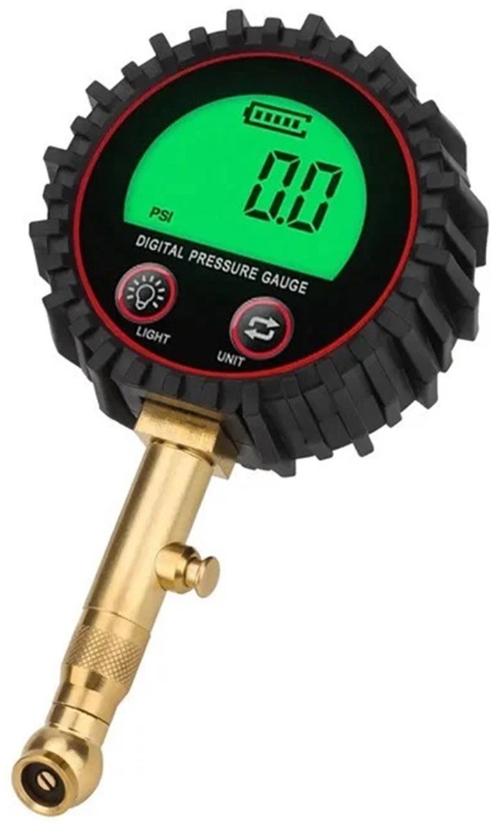 Digitale bandenspanningsmeter - Luchtdrukmeter, bandenpomp, drukmeter - Digitale bandenspanningsmeter - Bandenspanningsmeter - ABS + koper