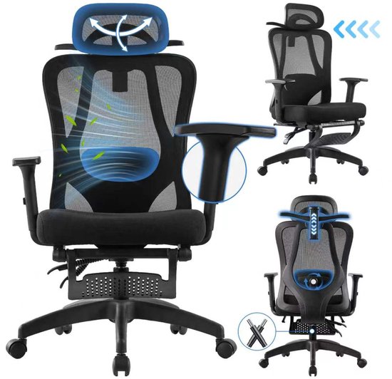 OFMOTRA Seven Comfort Ergonomische Bureaustoel met - OFMOTRA - €99,99