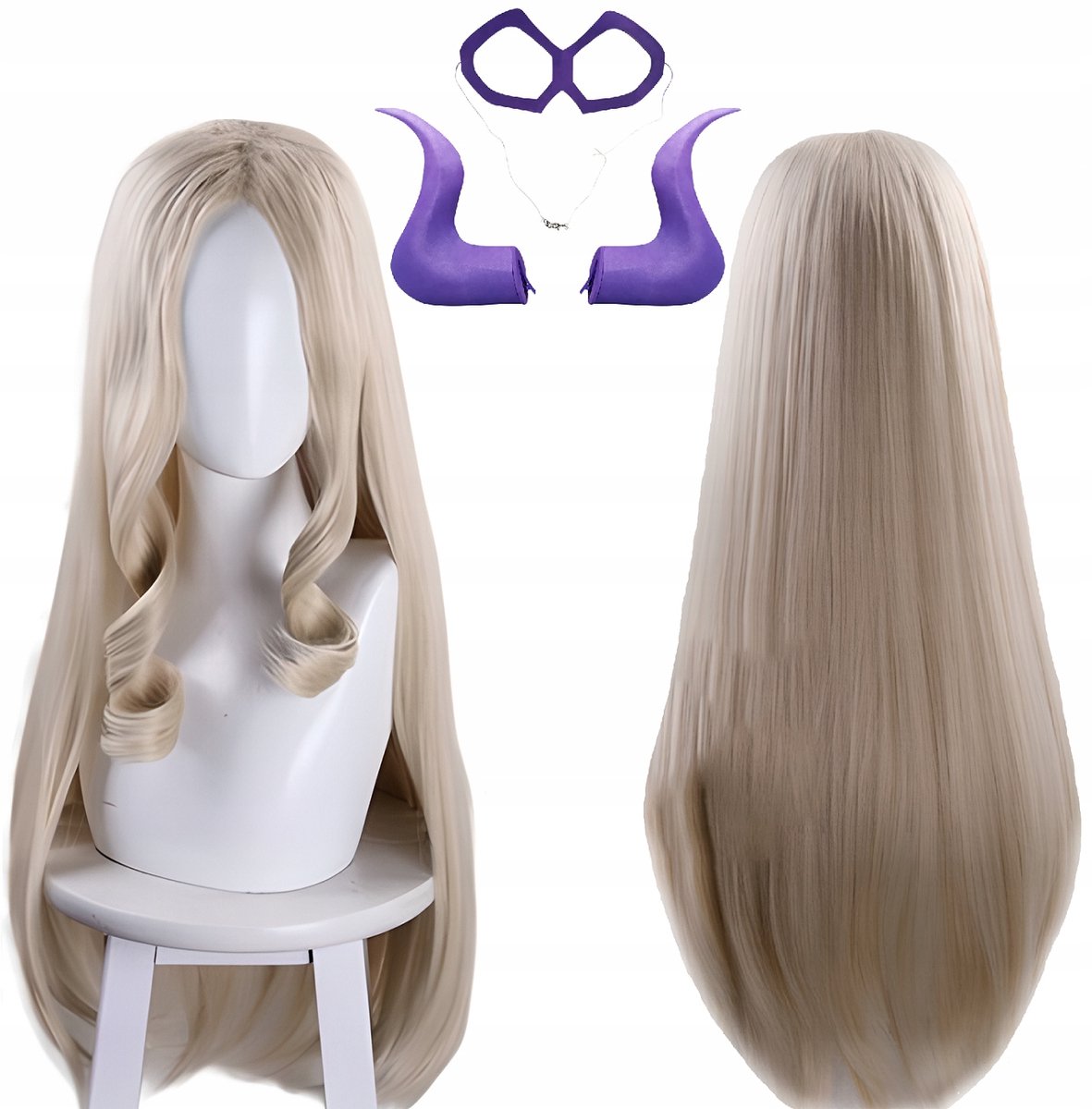 Cosplay Pruik Anime Mt. Lady Yu Takeyama - Lang Blond Haar met Accessoires