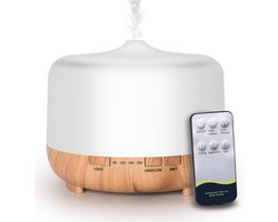 Aroma Diffuser, 500 ml, Ultrasonic Aromatherapy Diffuser, 15 Colours Light Mode, Waterless Auto Shut Off Humidifier - ShopVlot