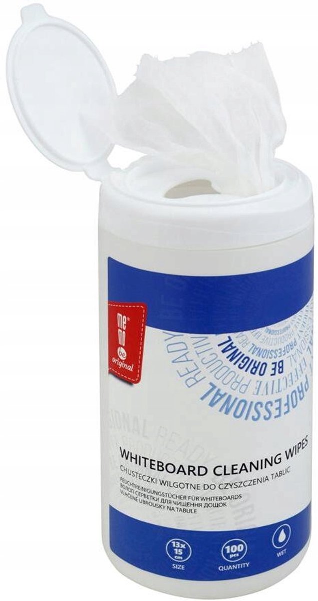 MemoBe Vochtdoekjes voor Whiteboards - 100 Stuks