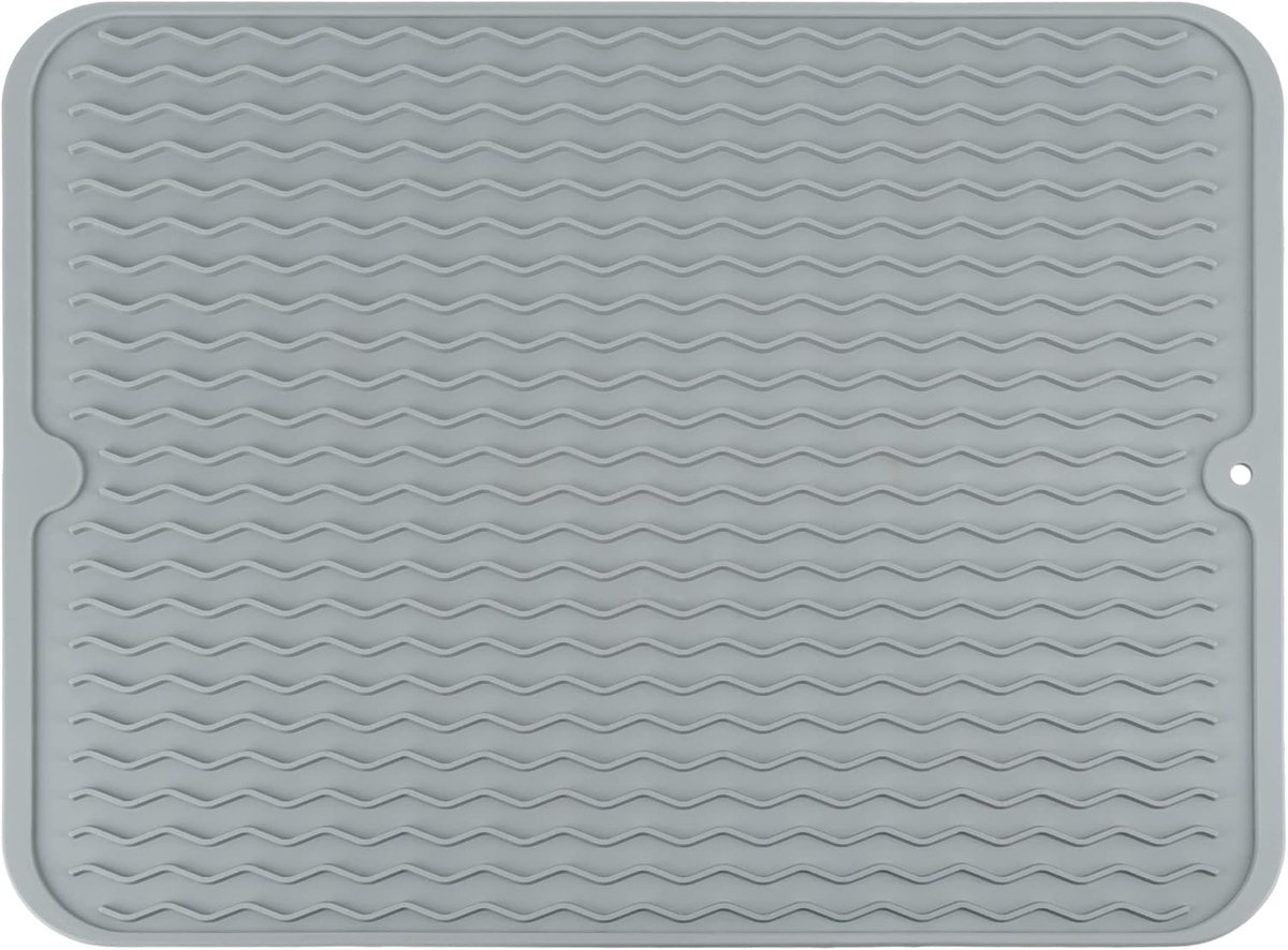 QUVIO Drip Mat - Draining Racks - Drying Mat - Dishwashing - Dishwashing - Non-slip - Household - Check pattern - ShopVlot