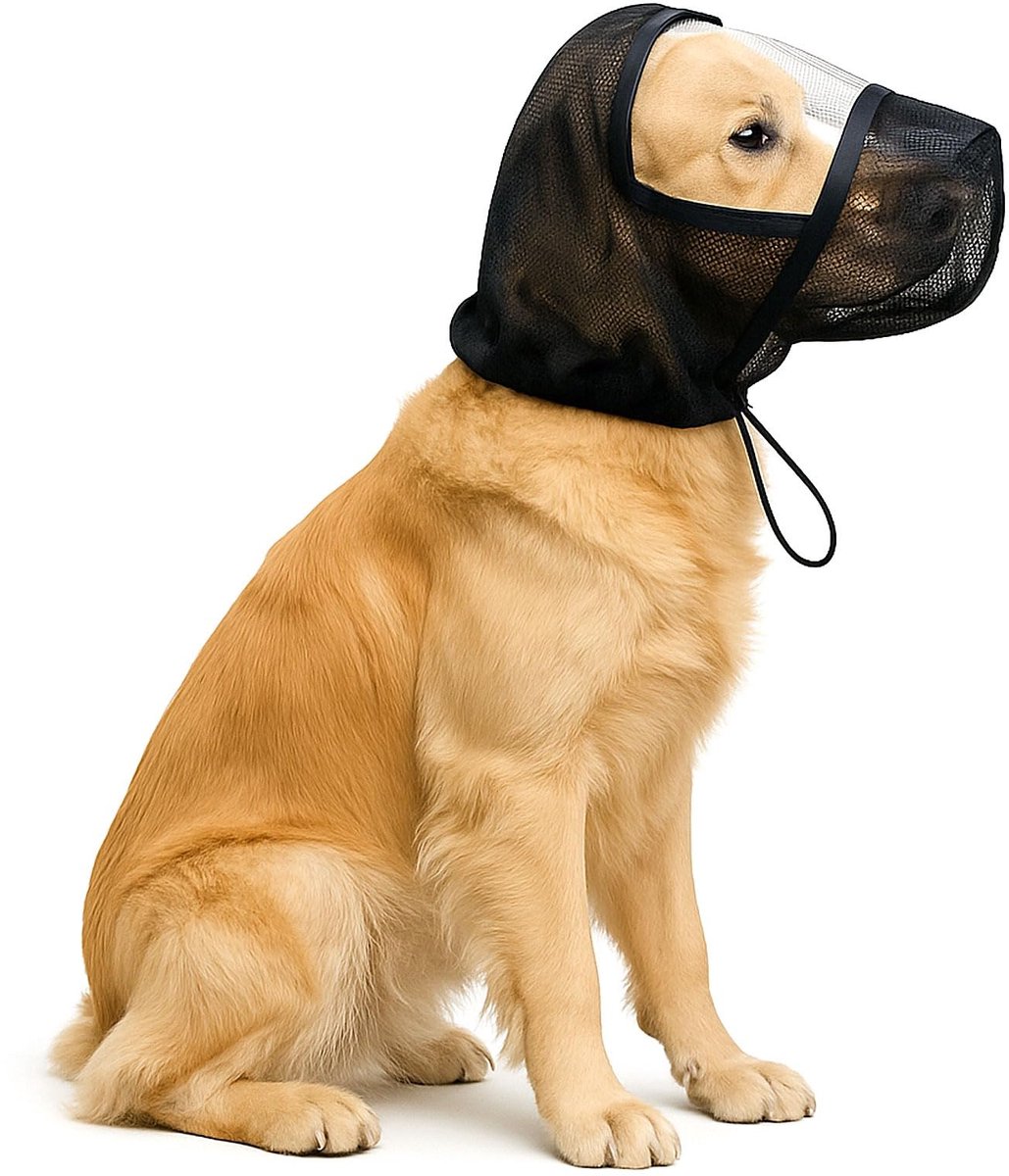 Colenumone Vossenstaart hondenmasker met doorzichtig venster-door dierenartsen aanbevolen veiligheidsveldbescherming - ShopVlot