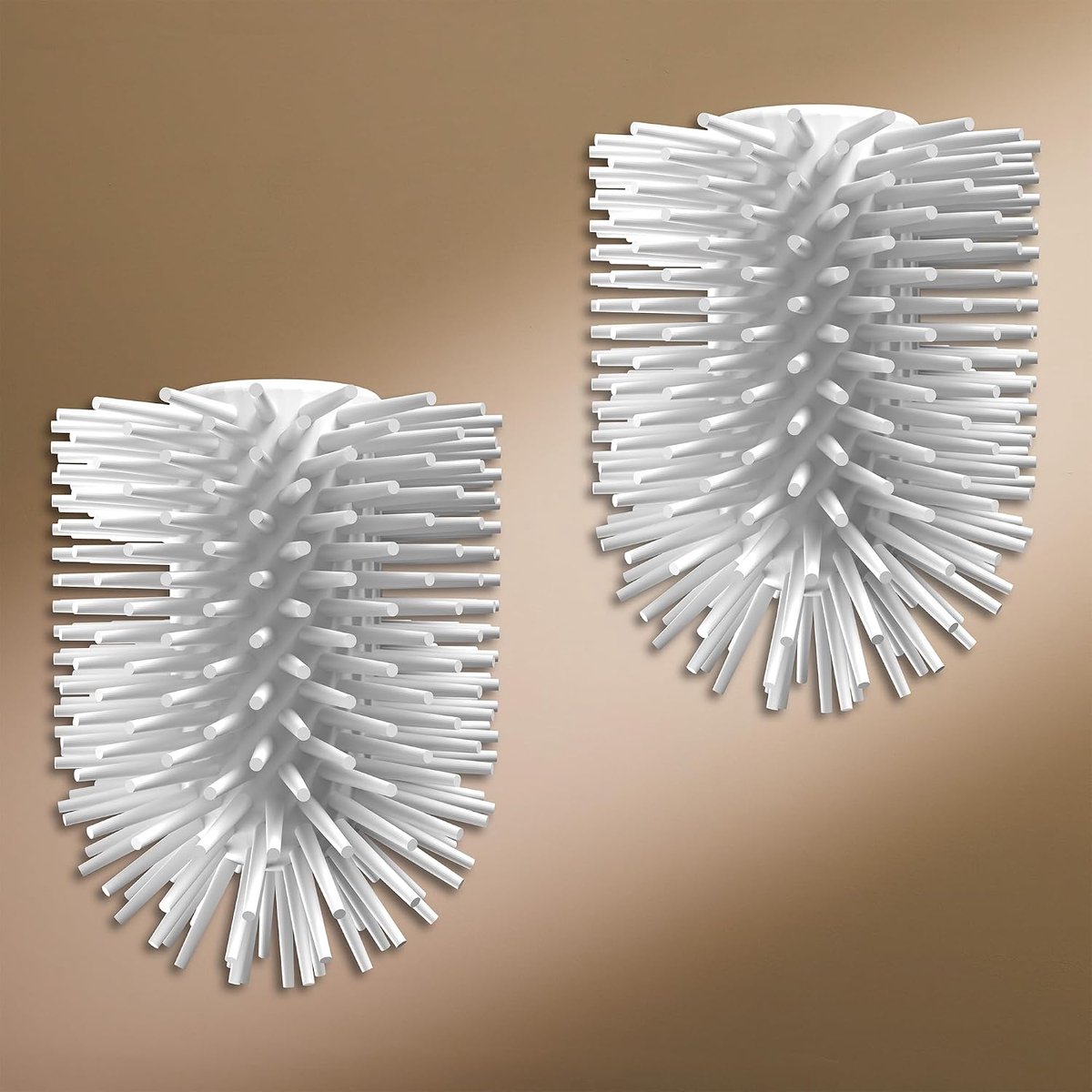 Design Hamburg Silicone Toilet Brush with Metal Holder Wall Mounted or Standing Antibacterial Toilet Brush with - ShopVlot