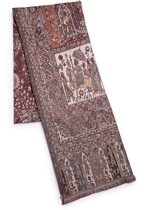 AVANT-GARDE PARIS Jamawar Sjaal - Multi 77x29.5 inch - Polyester-Wol - Traditioneel Kashmiri ontwerp