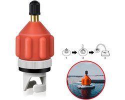 Best Active SUP Ventiel Adapter - Luchtventiel Set - Ventieladapter - Compressor Pomp Connector - Watersport Accessoires - Pompadapter voor SUP Board, Kajak en Opblaasboot - Oranje