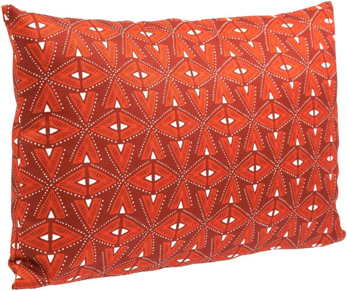 Hespéride Adiya Tuinkussen - 50 x 30 cm - Polyester - Amberkleurig Grafisch Motief