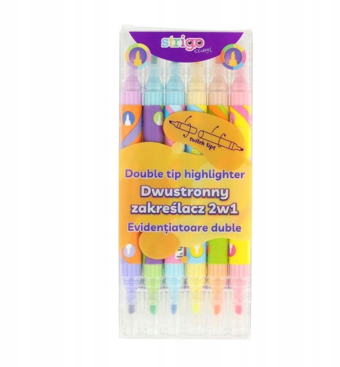 Set van 12 Highlighter Pennen: Neon & Pastel Kleuren