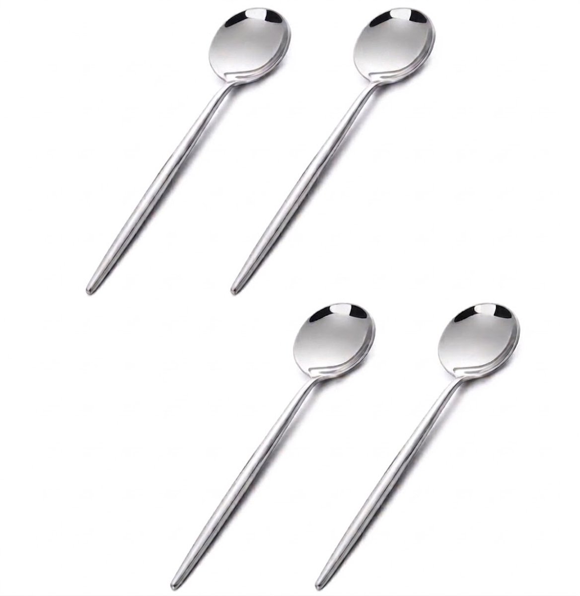 RVS lepeltjes - koffie - thee - 4 stuks