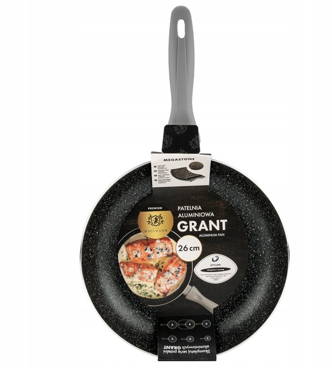 Karl Hausmann Grant Koekenpan 26cm - Antiaanbaklaag, Inductie & Gas