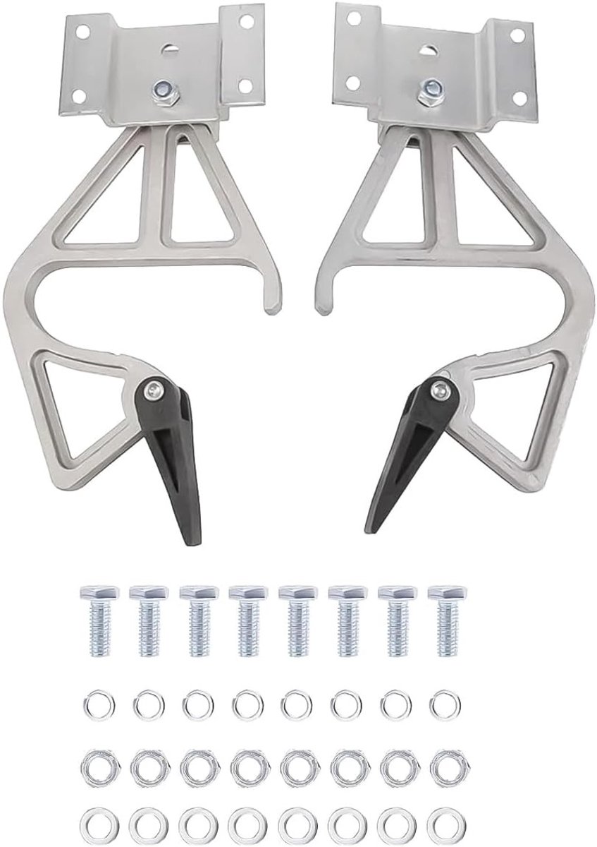 Verlengladderslotset - Zilver - 225 x 135 mm - Aluminium Vergrendelingsset voor Telescopische Ladders