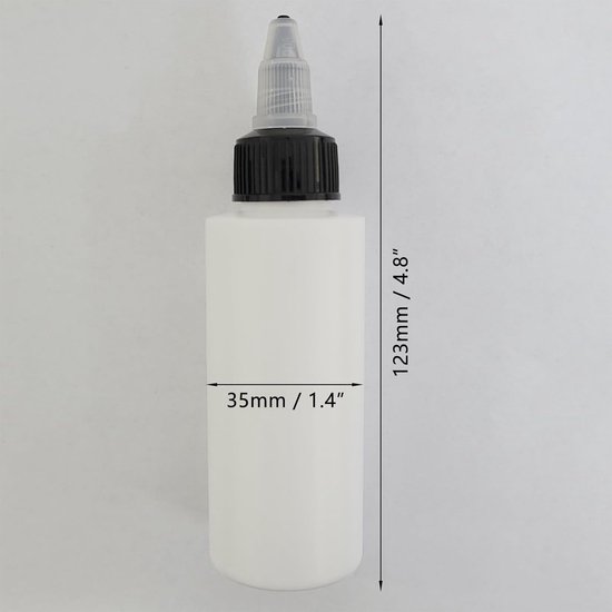 Squeeze dropper flessen 60ml - HDPE kunststof - 40 stuks - ideaal voor vloeistoffen - ShopVlot — afbeelding 4