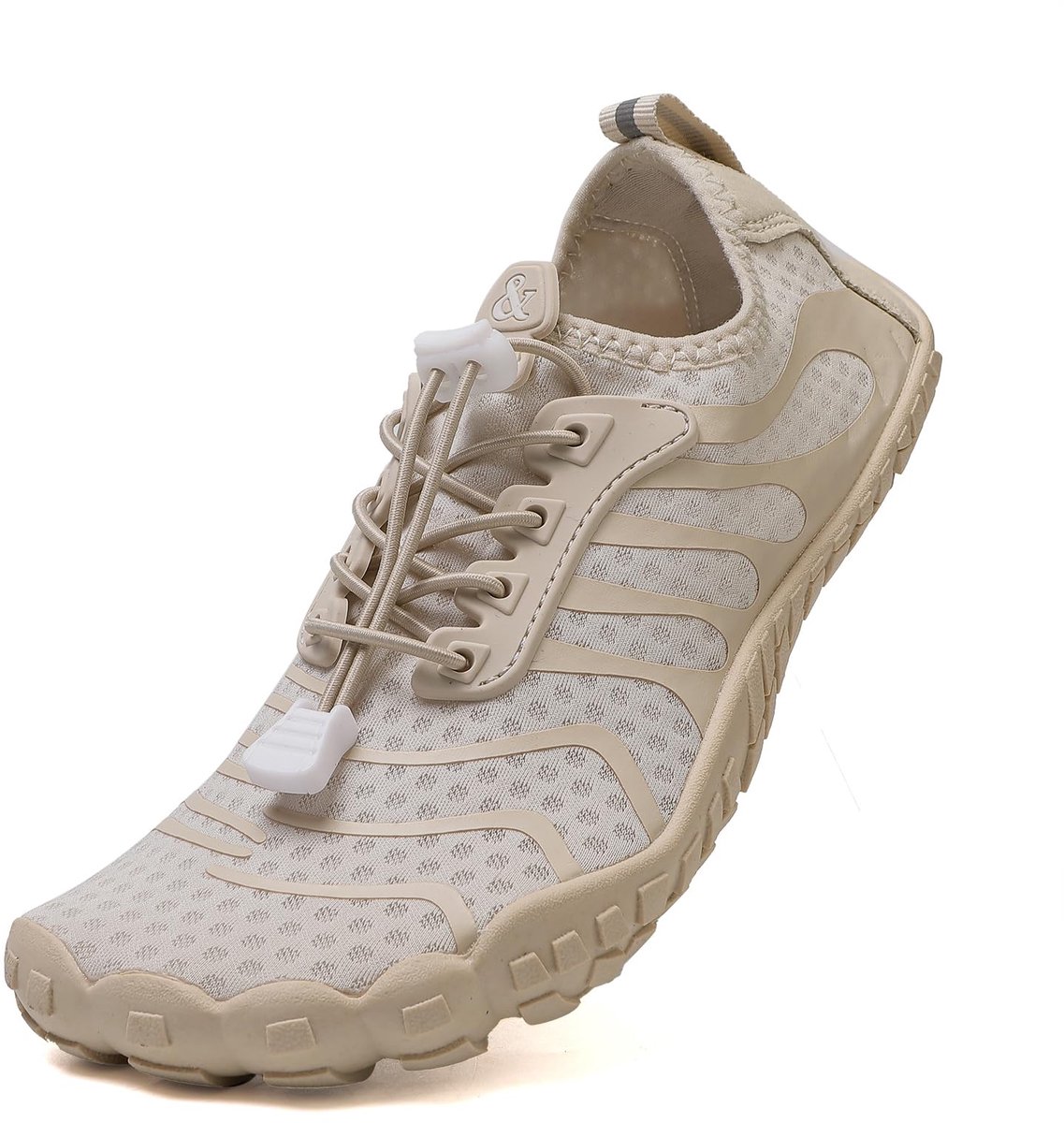 Waterschoenen uniseks 42 EU - sneldrogend beige - lichtgewicht - ideaal voor het strand - ShopVlot