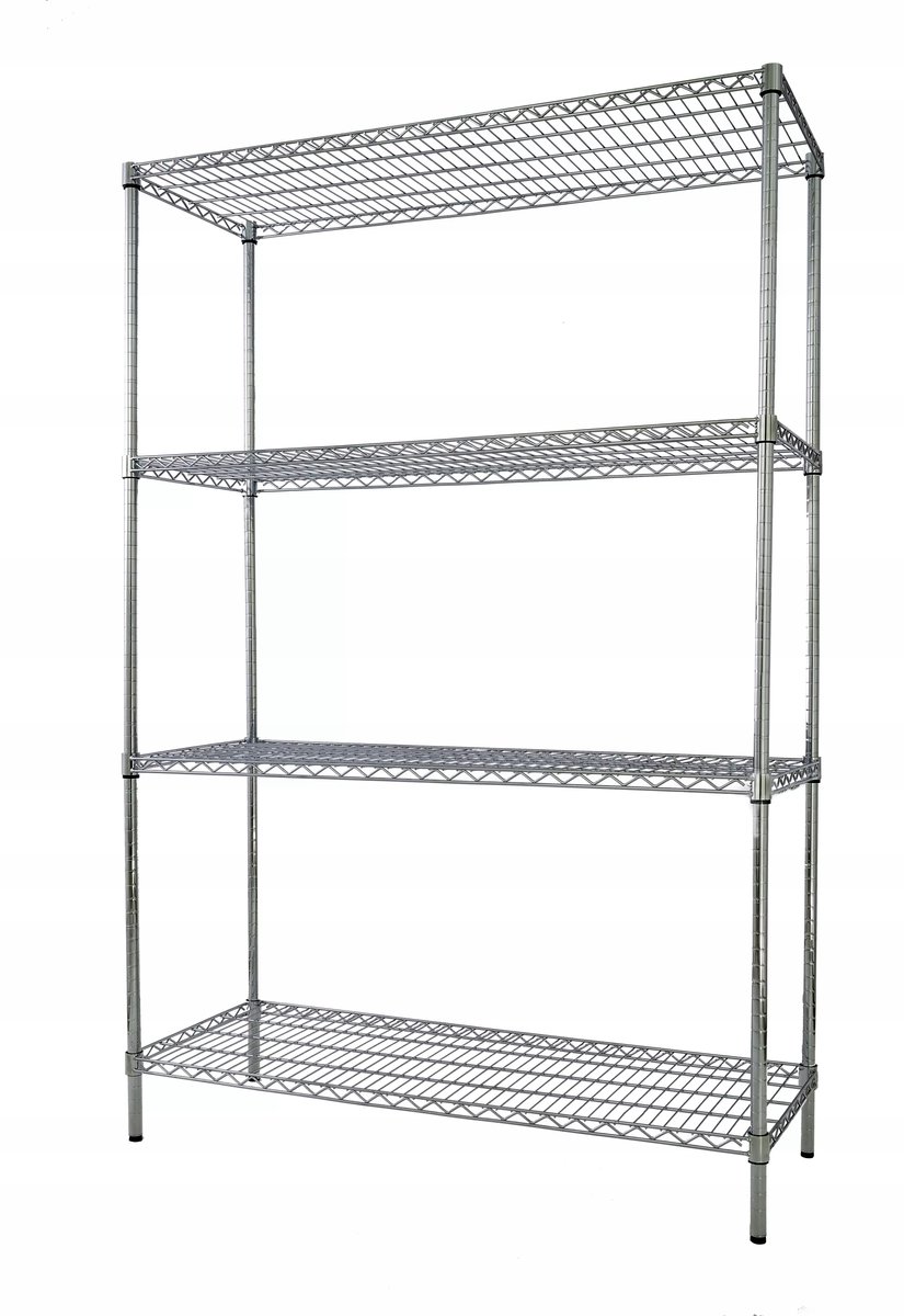 Merkloos magazijnrek 4 legborden, 180cm hoog, 250kg per legbord