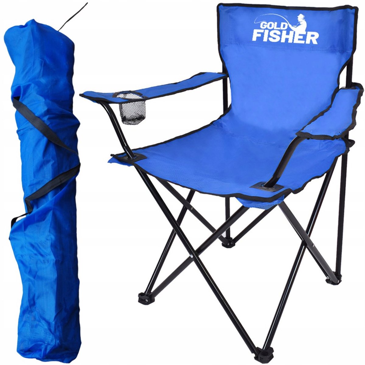 Opvouwbare Visstoel HUGO Blauw - Lichtgewicht & Comfortabel