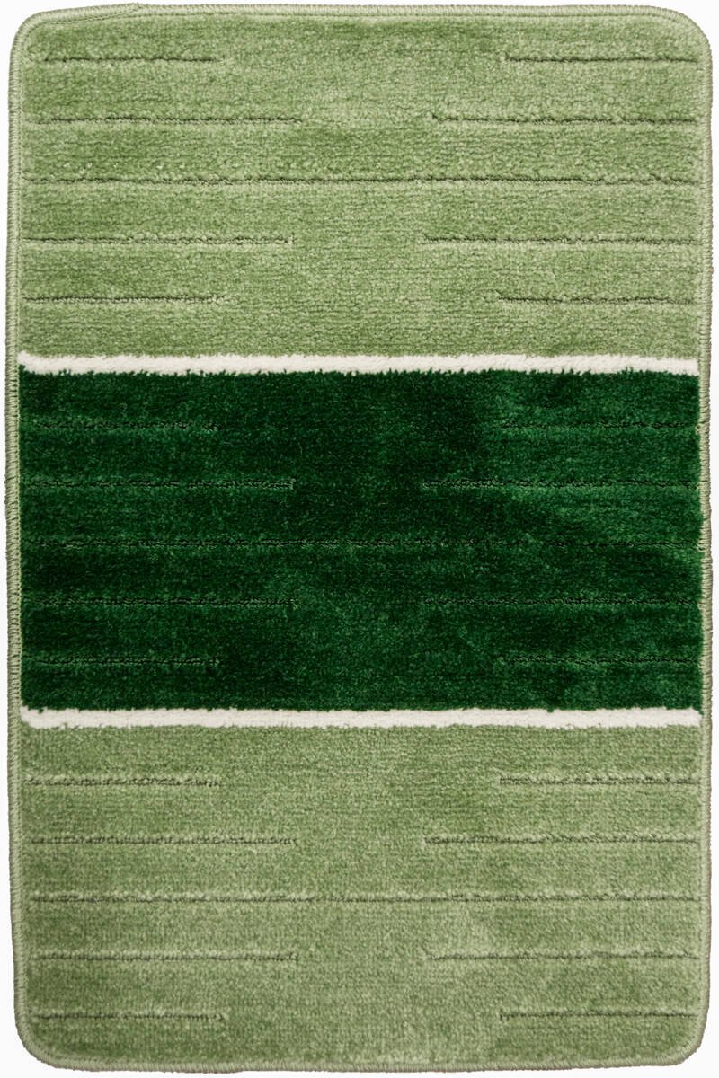 Antislip Badmat Como Groen Crème Strepen 50x80 cm