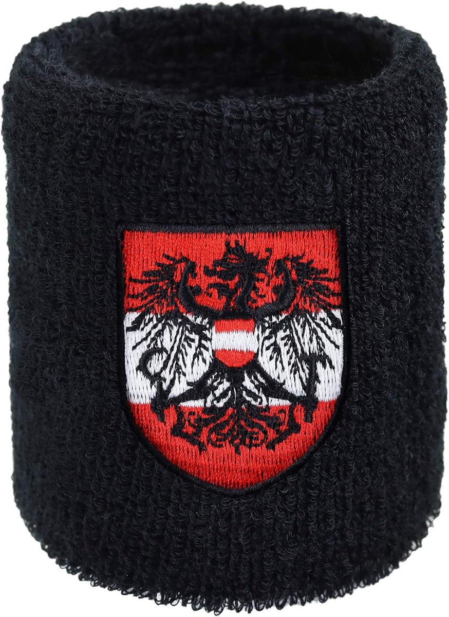 Sweatband I'am from Austria - dubbelzijdig terrycloth - sportaccessoire - perfect voor fans - ShopVlot