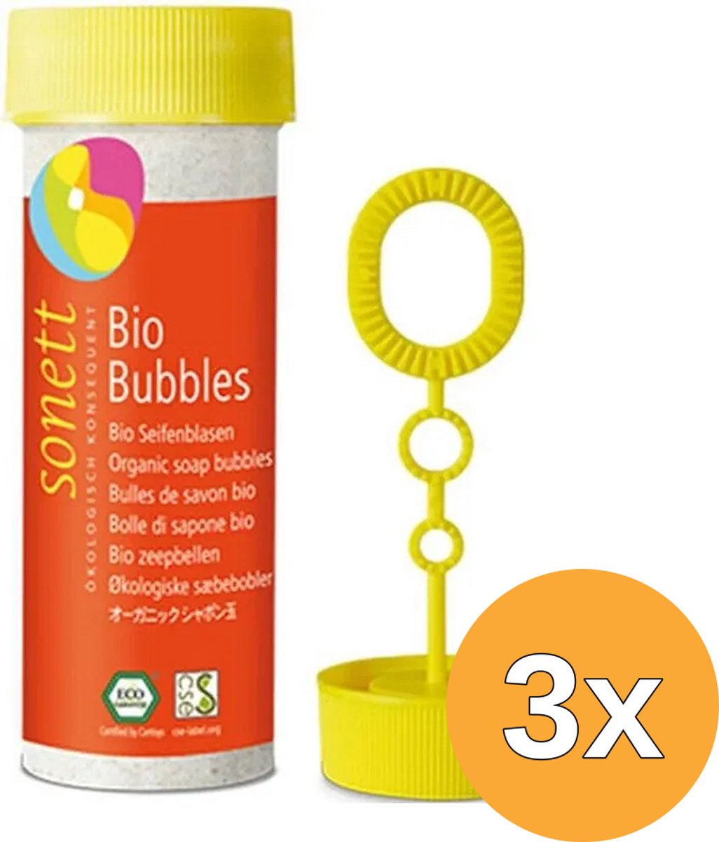3x Sonett Zeepbellen Bio (45 ml)
