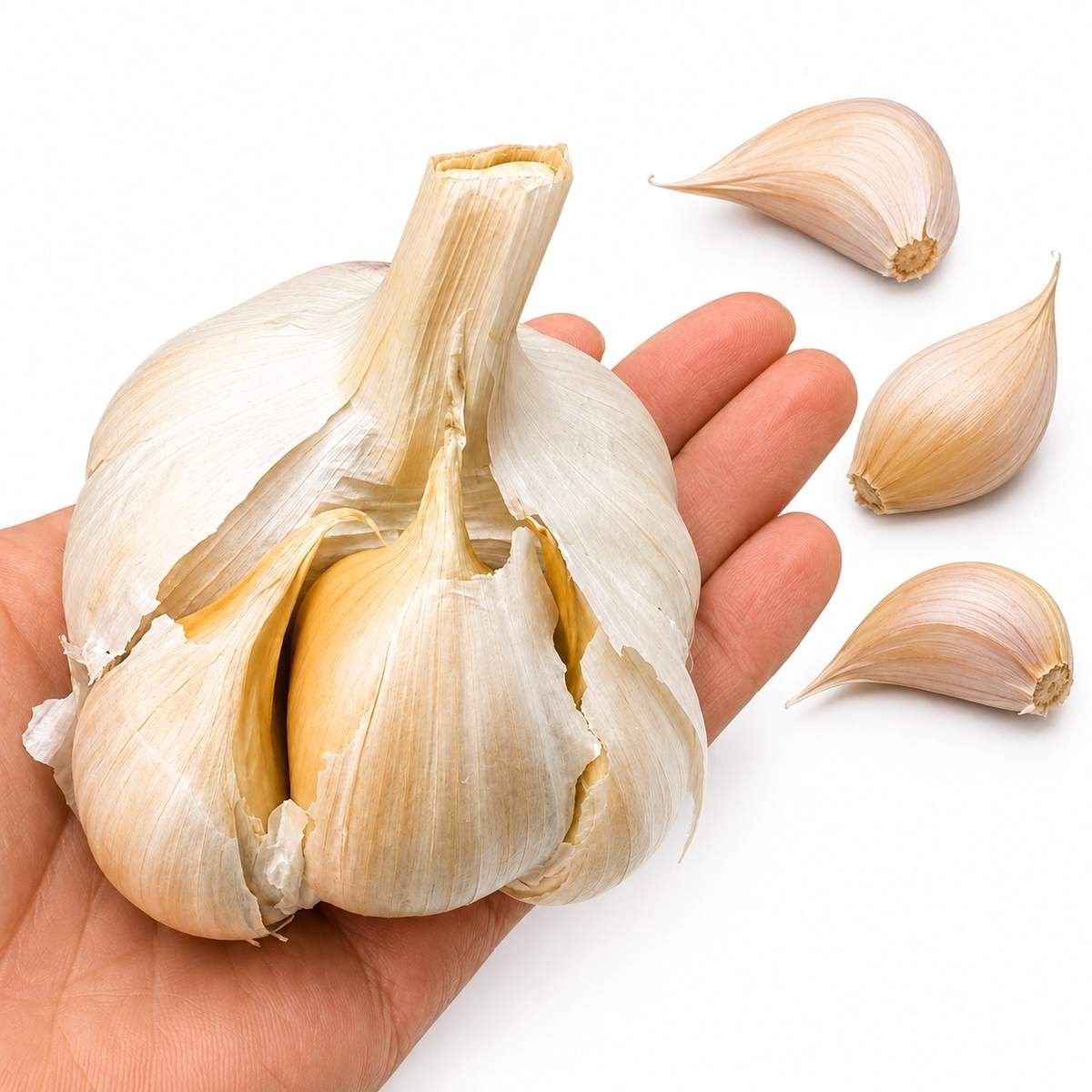 Olifantenknoflook – 3 Grote Tenen – Reuzenknoflook – Plantknoflook – Zelf Knoflook Kweken in de Moestuin