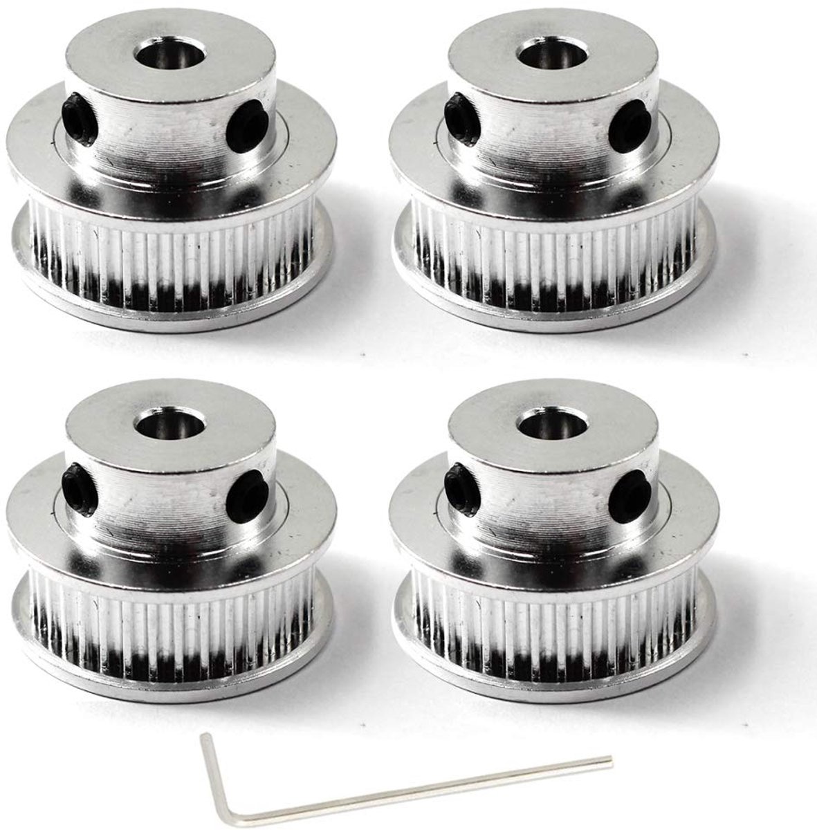 Pulley 40 Tanden - Aluminium Legering - 5mm Bore - Geschikt voor 10mm Timing Band - ShopVlot