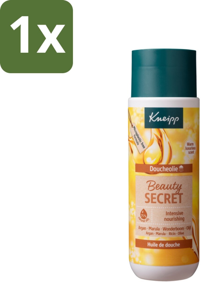 1 x Kneipp - Doucheolie - Beauty Secret - 200 ml - Doucheolie - Huidverzorging - Natuurlijke Oliën - Luxe Huidgevoel - Gevoelige Huid