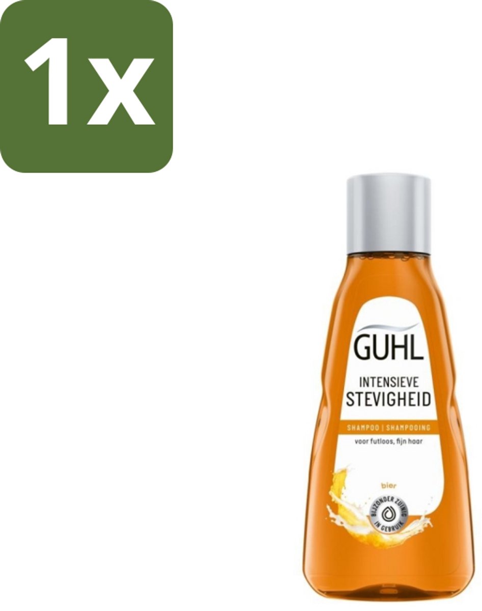 1 x Guhl - Shampoo Mini - Intensieve Stevigheid - 50 ml - Haarversterking - Intensieve Stevigheid - Fijn Haar Verzorging - Haarbreuk Verminderen - Volume Voor Fijn Haar