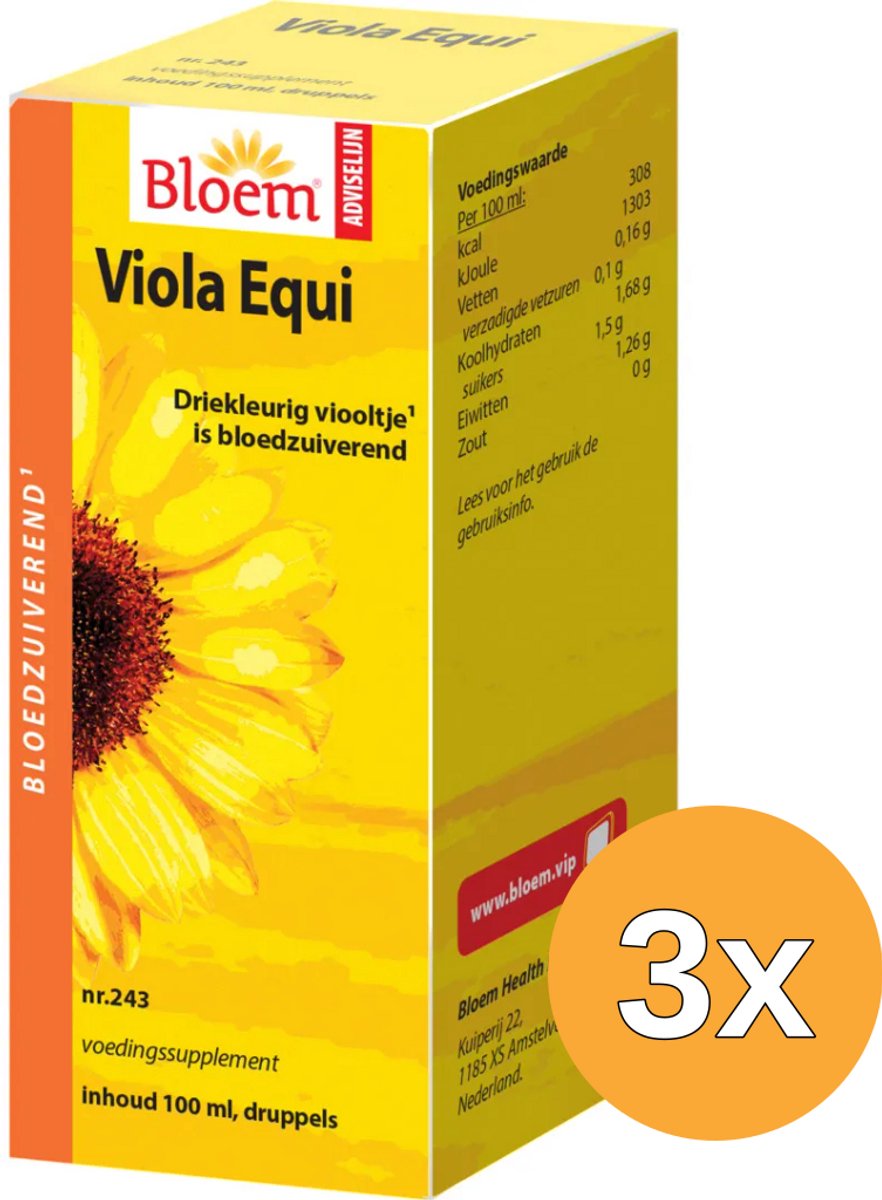 3x Bloem Viola Equi (100 ml)