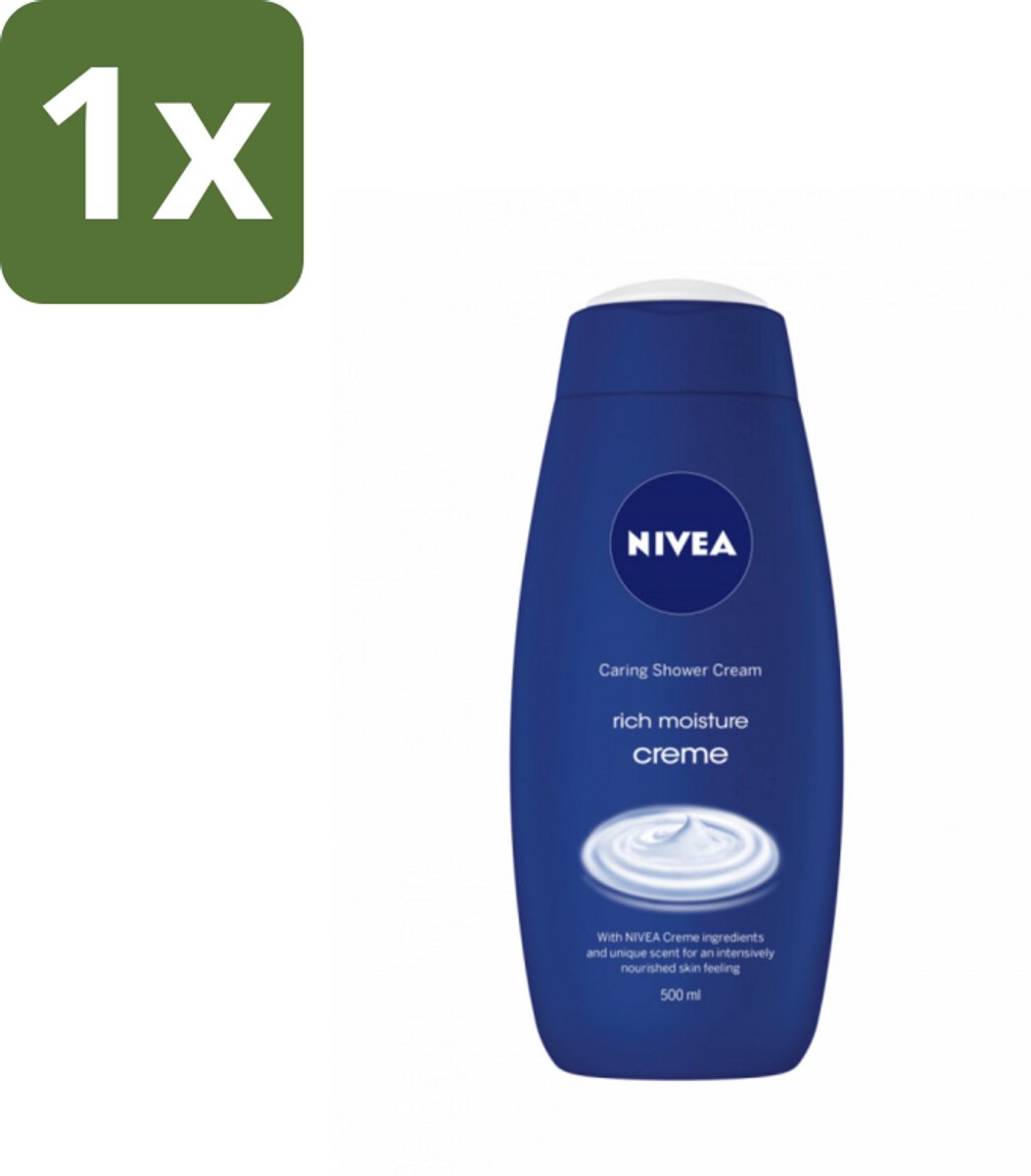 1 x NIVEA - Douchecrème - Rijke Hydratatie - Voedend Huidgevoel - 500 ml - Douchecrème - Voedende Douchecrème - Hydratatie - Huid Verzorging - NIVEA