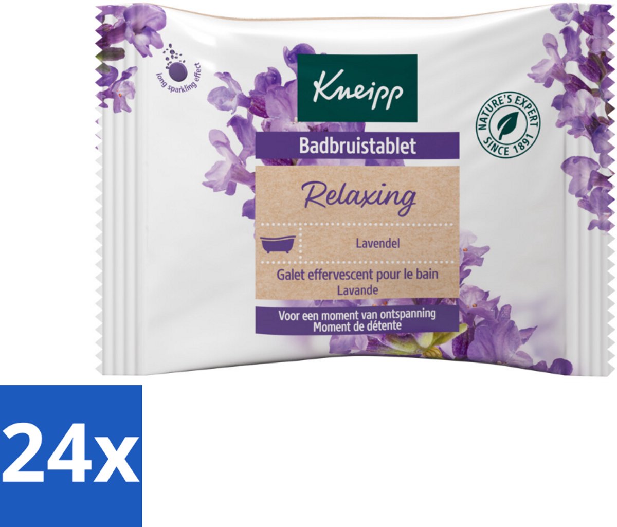 Kneipp - Badbruistablet - Lavendel - Voordeelverpakking - 24 stuks
