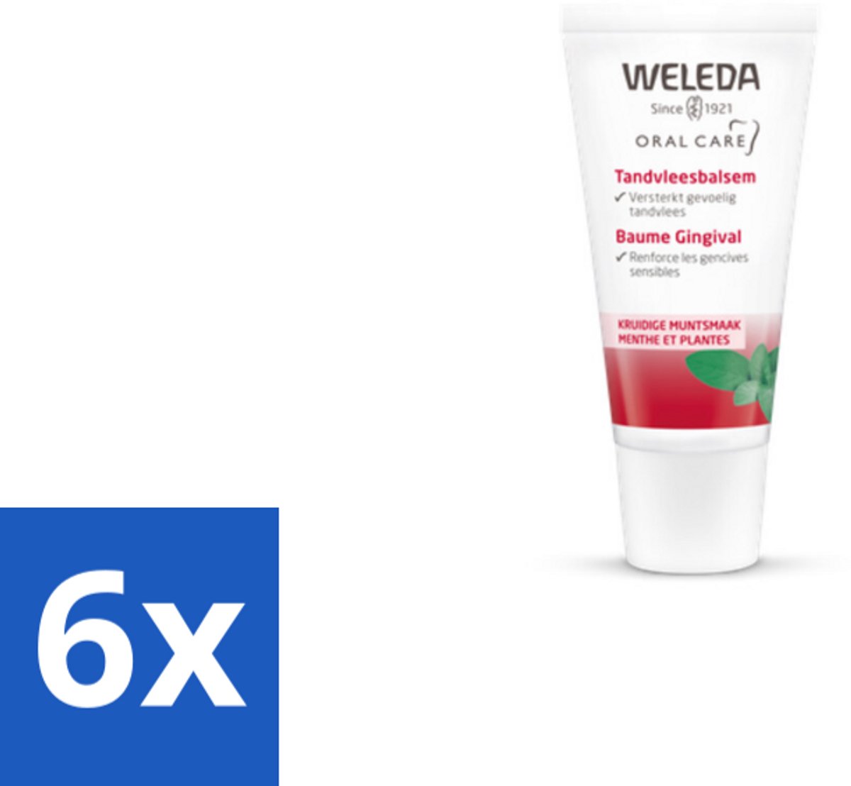 6 x WELEDA - Tandvleesbalsem - 30 ml - Tandvleesbalsem - Tandvleesverzorging - Gevoelig Tandvlees - Rood Tandvlees - Natuurlijke Tandvleesbalsem