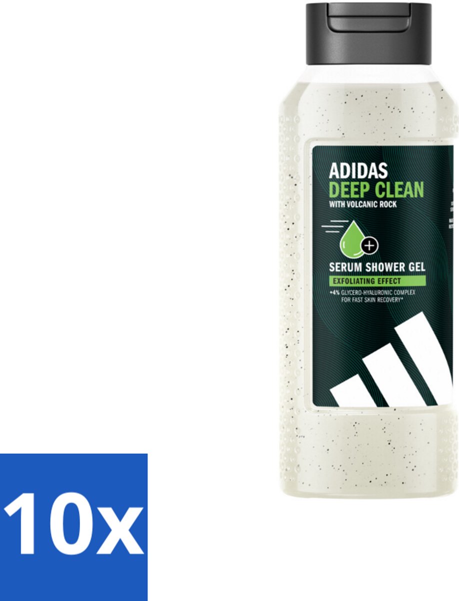 Adidas – Douchegel – Active Skin & Mind Deep Clean – 250 ml - Bulkverpakking - 10 stuks