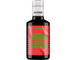 Le Ferre - Chili Olijfolie Extra Vierge 250 ml – Italiaanse Olijfolie met Chili/Peperoncino – Premium Piccante Infusie – Voor Pizza, Pasta & Grill