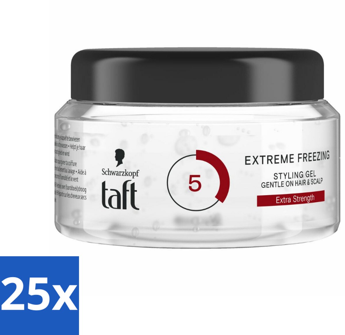 Taft - Extreme Freezing 5 - Styling Gel - IJzige controle - 200 ml - Bulkverpakking - 25 stuks