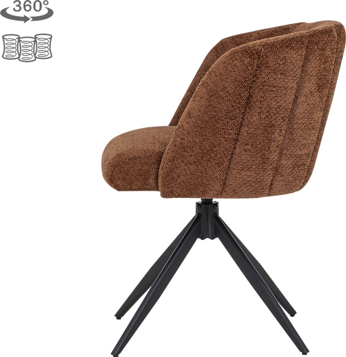 Tower Living Armstoel Cuvio Movie 96 Hazel - Set van 2