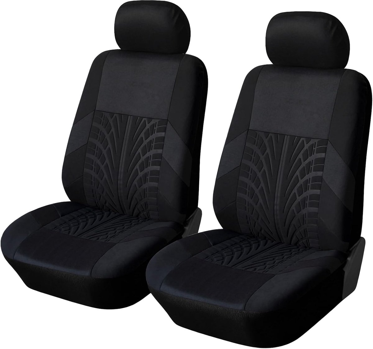 Autostoelhoezen voorstoelen set van 2 - 2 mm dik - geborduurd patroon - beschermt je autostoelen - ShopVlot