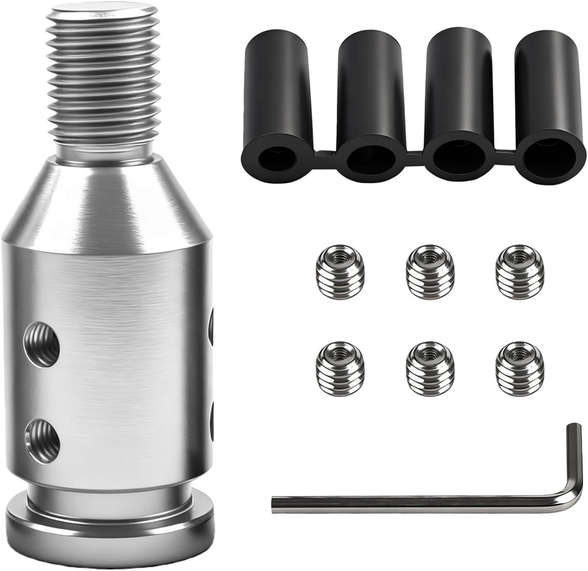 Schakelknopadapter M12 x 1,25 - robuuste aluminium schakelknop - brede toepasbaarheid - eenvoudig te installeren - ShopVlot