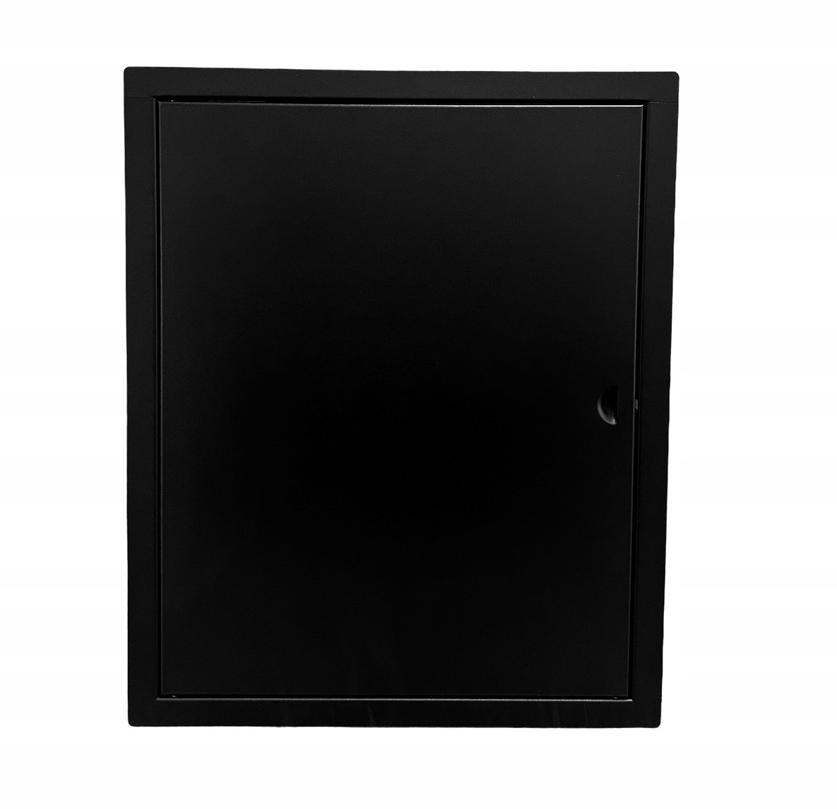Zwarte Metalen Luik 40x50cm - Toegangsluik met Klink