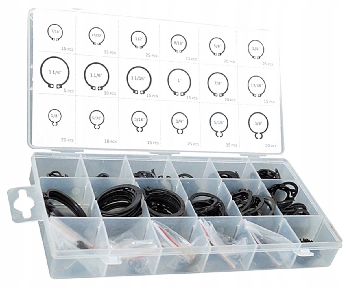 Set van 300 stuks externe borgringen
