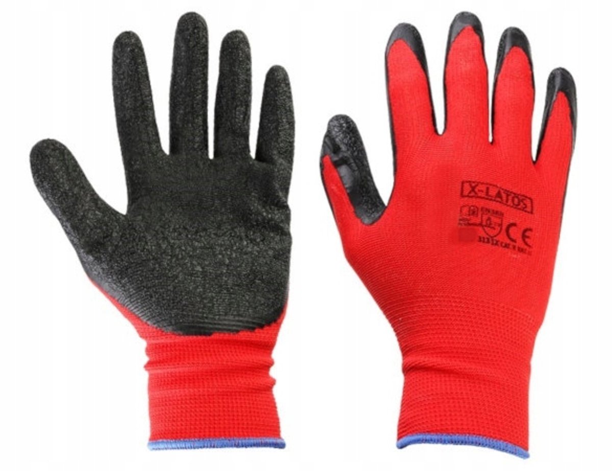 Nylon Werkshandschoenen met Latex Coating - Maat 7