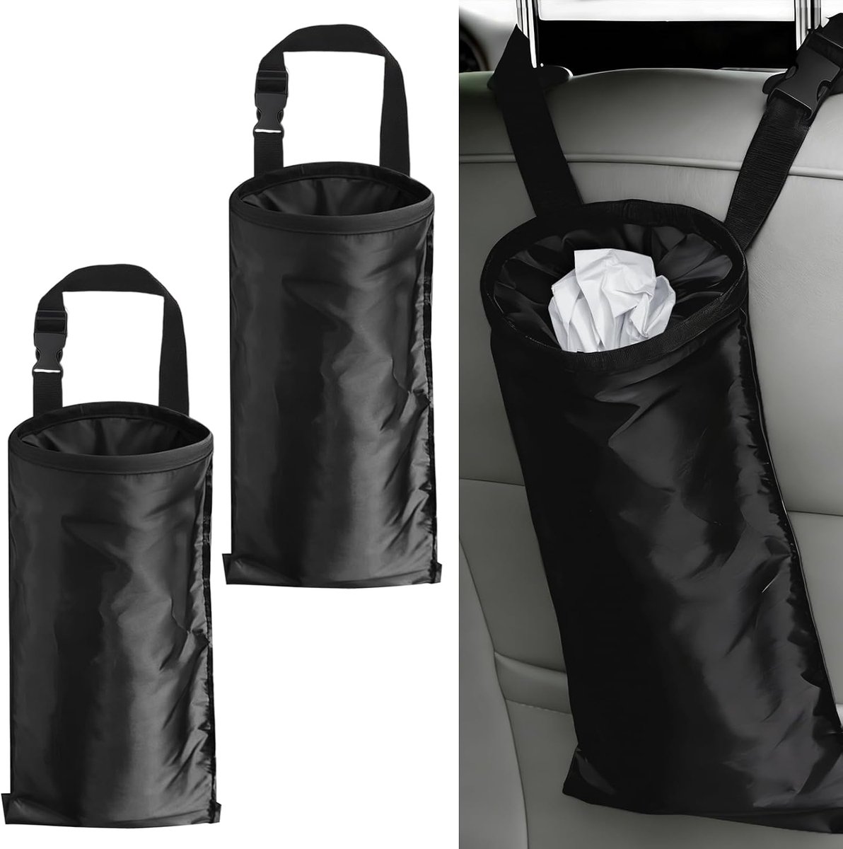 Afvalbak voor auto - Compacte hangende rugleuning afvalbak - Waterdicht en lekvrij - Houd je auto schoon - ShopVlot