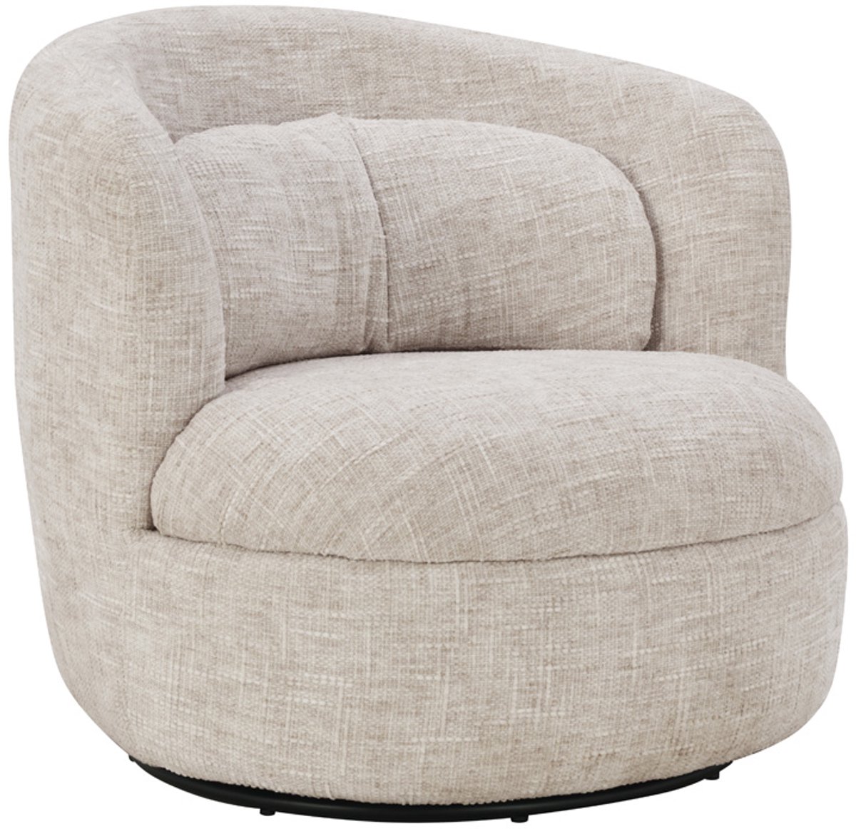 DÉJA Living Draaifauteuil Lilou - Greige Stof - Zithoogte 40cm