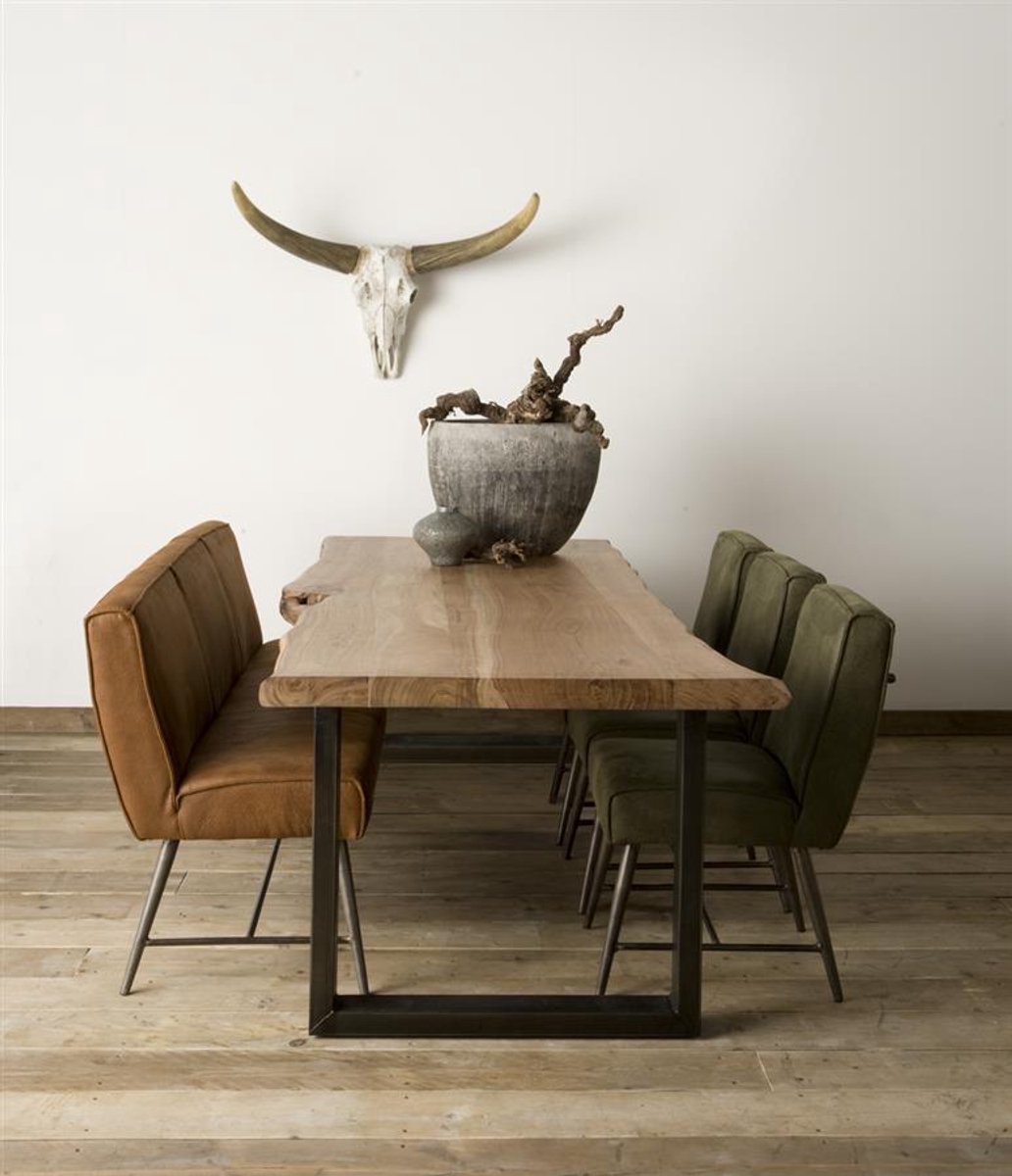 Tower Living Eettafel Urbania - Rechthoek Bruin Hout - 220x100x78cm